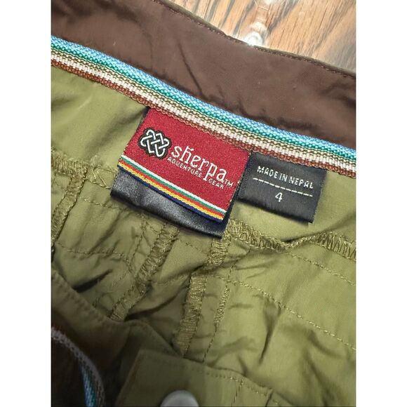 Sherpa Green Brown Adventure Gear Active Colorblock Pencil Skirt Size 4 - Picture 3 of 5